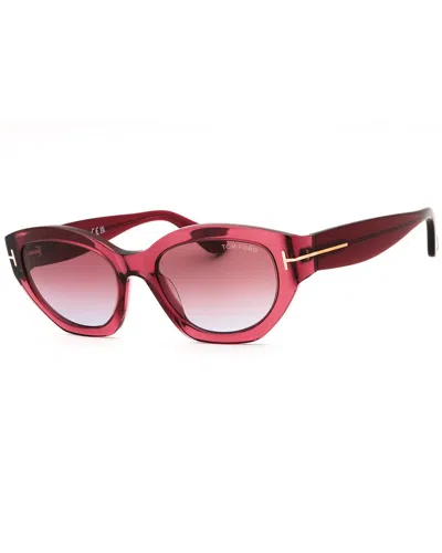 Tom Ford Women's Ft1086 Sunglasses In Transparent