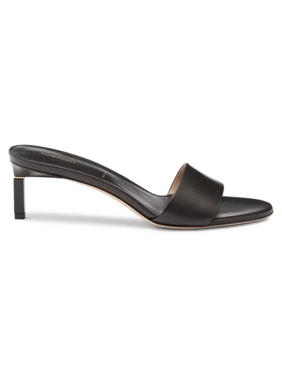 Tom Ford Women's 55mm Patent Leather Stiletto Mules In Black