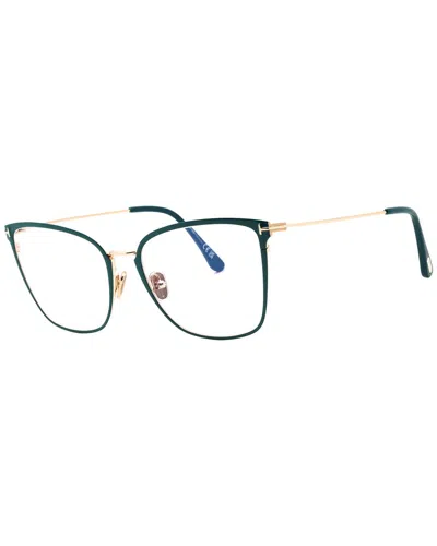 Tom Ford Women's 56mm Optical Frames In Green