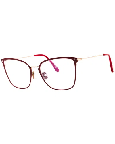 Tom Ford Women's 56mm Optical Frames In Red