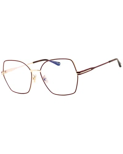 Tom Ford Women's 56mm Optical Frames In Burgundy