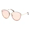 Tom Ford Women's Evangeline 63mm Cat-eye Sunglasses In Gold