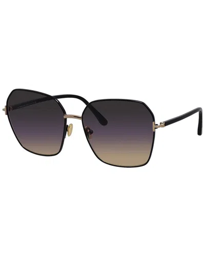 Tom Ford Women's 839 62mm Sunglasses In Black