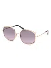 Tom Ford Abbey 58mm Geometric Sunglasses In Gold