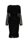 Tom Ford Semi-sheer Midi Dress In Multicolor