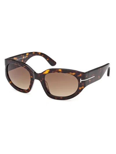 TOM FORD WOMEN'S ARIZONA 53MM RECTANGULAR SUNGLASSES