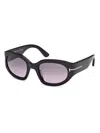 Tom Ford Arizona 53mm Gradient Rectangular Sunglasses In Multi