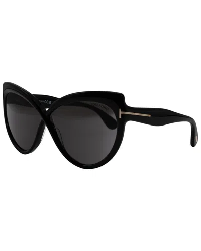 Tom Ford Women's Beatrice 65mm Sunglasses In Black