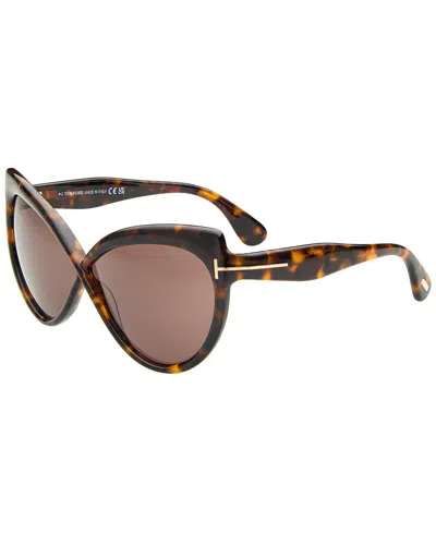 Tom Ford Women's Beatrice 65mm Sunglasses In Brown