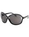 Tom Ford Smoke Wrap Ladies Sunglasses Ft1069 01a 68 In Gray