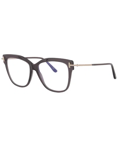 Tom Ford Women's Blue Block 54mm Optical Frames In Gray