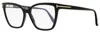 Tom Ford Blue Light Block Cat Eye Ladies Eyeglasses Ft5949-b 001 56 In Multi