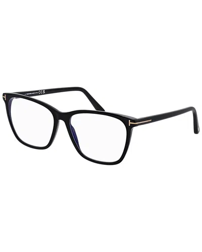 Tom Ford Women's Blue Light Block 55mm Optical Frames In Black
