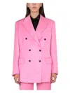 Tom Ford Double-breasted Tailored Blazer In Pink