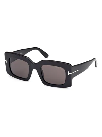 Tom Ford Women's Brigitta 50mm Rectangular Sunglasses In Black