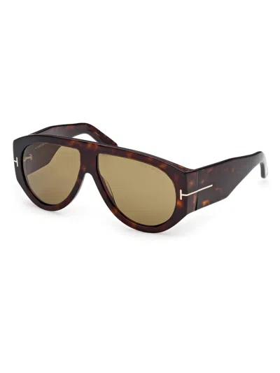 Tom Ford Women's Bronson 60mm Pilot Sunglasses In Brown