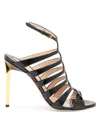 TOM FORD WOMEN'S CARINE 85MM LEATHER STRAPPY SANDALS