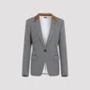 Tom Ford Houndstooth Single Breasted Tailored Jacket In Black