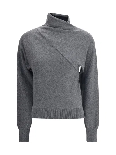 Tom Ford Women Cashmere Turtleneck Sweater In Gray