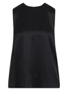 Tom Ford Elegantly Crafted Silk Charmeuse Top In Black