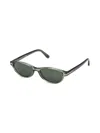 Tom Ford Ft1310 Translucent Acetate Oval Sunglasses In Blue