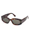 Tom Ford Women's Cielle 52mm Oval Sunglasses In Brown