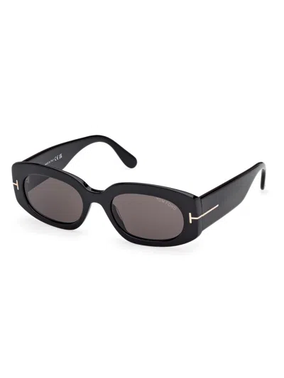Tom Ford Women's Cielle 52mm Oval Sunglasses In Red