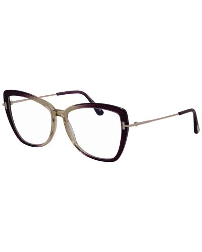 Tom Ford Women's Classic 55mm Optical Frames In Black