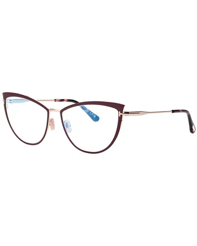 Tom Ford Women's Classic 56mm Optical Frames In Purple