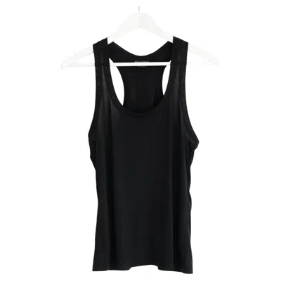 Pre-owned Tom Ford Women's Contemporary Racer Back Silk Jersey Vest, It34/uk2 In Black