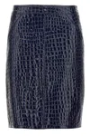 Tom Ford Croc Print Skirt Skirts In Black