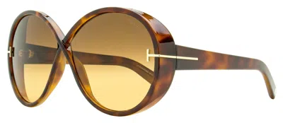 Tom Ford Women's Edie-02 Sunglasses Tf1116 53f Blonde Havana 64mm In Multi