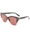 Tom Ford Women's Elsa 55mm Sunglasses In Brown