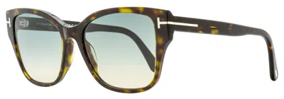 Tom Ford Women's Elsa Sunglasses Tf1108 52p Dark Havana 55mm In Multi