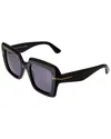 Tom Ford Esme Rectangular Sunglasses In Black