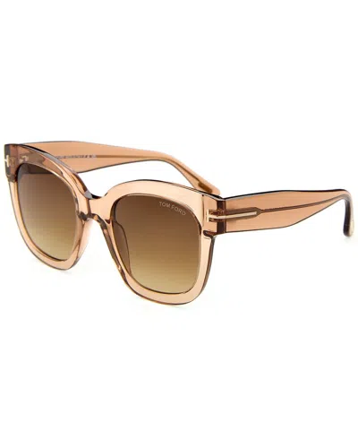 Tom Ford Women's Ft0613 52mm Sunglasses In Brown