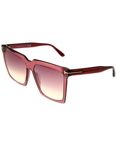 Tom Ford Women's Ft0764 58mm Sunglasses In Brown