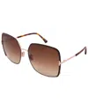 Tom Ford Raphaela Mixed-media Butterfly Sunglasses In Brown