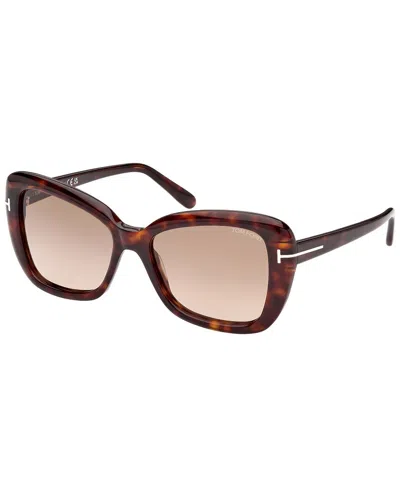 Tom Ford Women's Ft1008 55mm Sunglasses In Brown