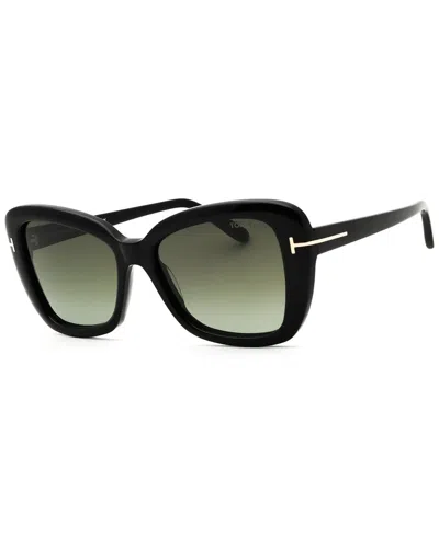 Tom Ford Women's Ft1008 55mm Sunglasses In Green
