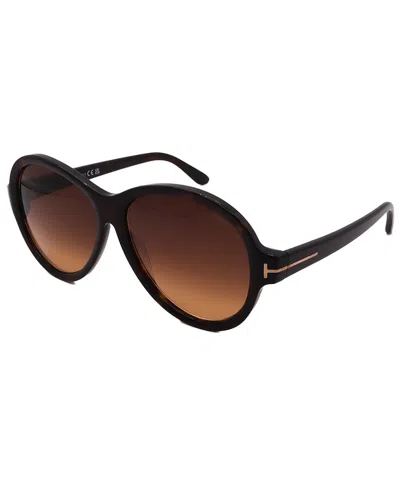 Tom Ford Women's Ft1033/s 59mm Sunglasses In Brown