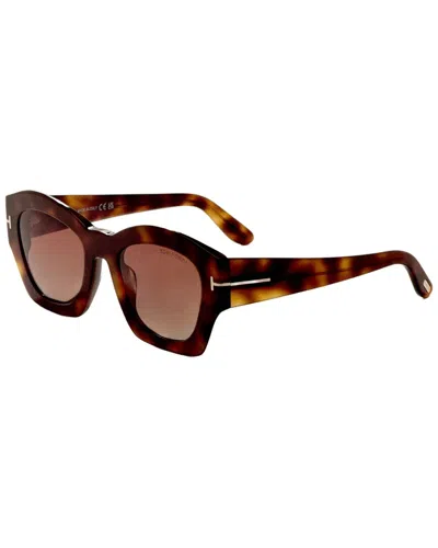 Tom Ford Women's Ft1083 52mm Sunglasses In Brown