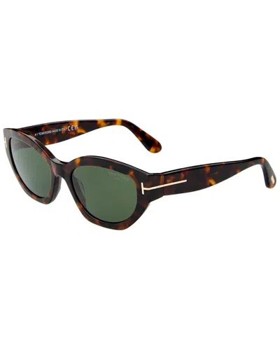 Tom Ford Women's Ft1086 55mm Polarized Sunglasses In Brown