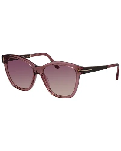 Tom Ford Women's Ft1087 54mm Sunglasses In Purple