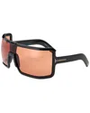 Tom Ford Women's Ft1118 Parker Sunglasses In Shiny Black/brown In Black