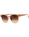 Tom Ford Sunglasses Oval Full Rim, Shiny Light Brown Frame And Brown Gradient Lens Ft1137-k45f In Brown