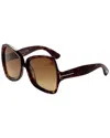 Tom Ford Women's Ft1222 60mm Sunglasses In Blue