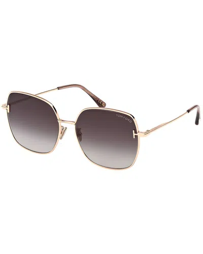 Tom Ford Women's Ft1250-k 59mm Sunglasses In Gray
