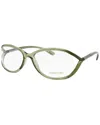 Tom Ford Women's Ft5044v 54mm Optical Frames In Green