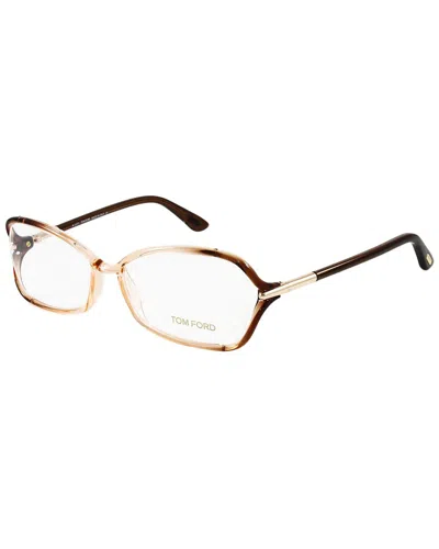 Tom Ford Women's Ft5206v 53mm Optical Frames In Brown